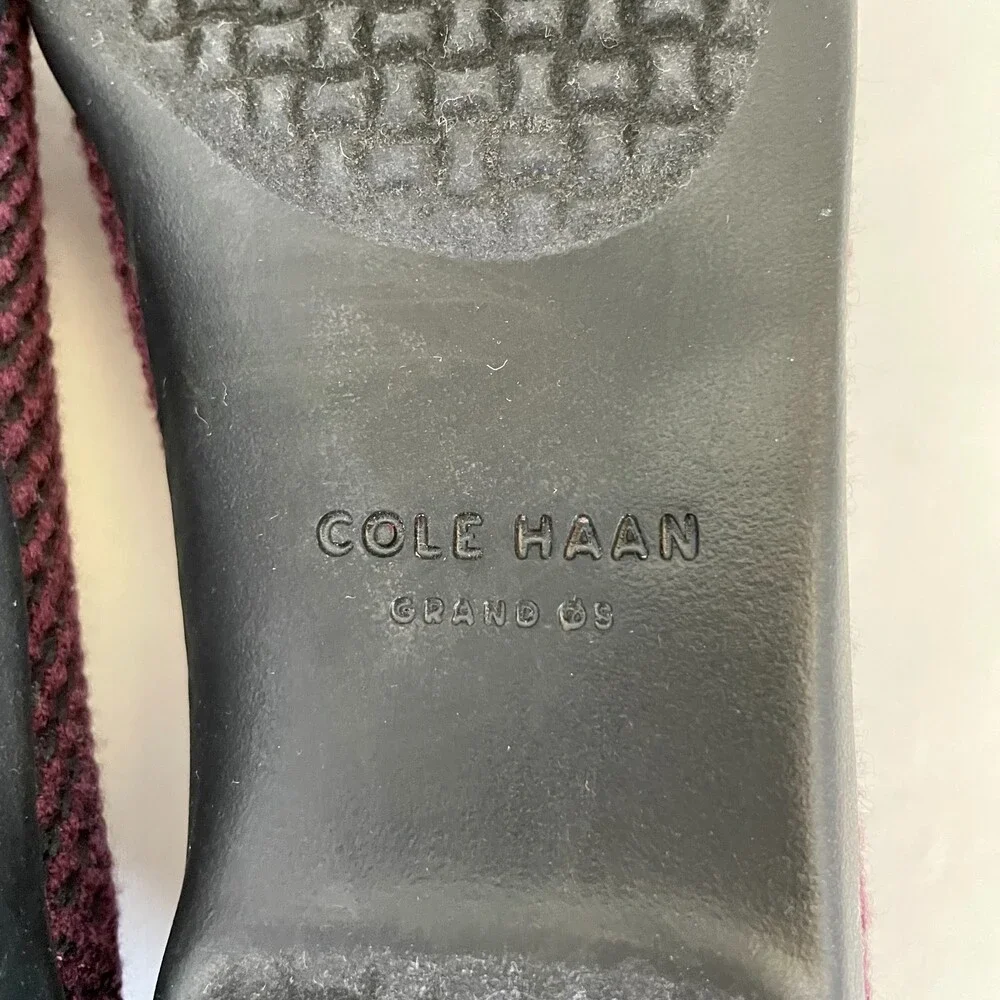 NWOT Cole Haan Springfeel Stitchlite Skimmer Washable Flats in Burgundy Size 6 - Picture 11 of 11